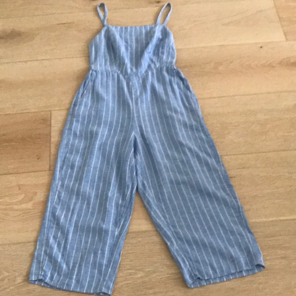 Blue Striped Women Jumper